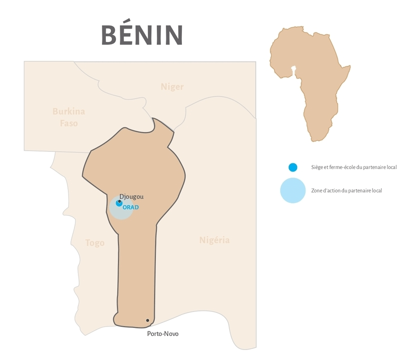 carte Benin