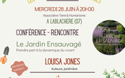 Conférence avec Louisa JONES 28 juin