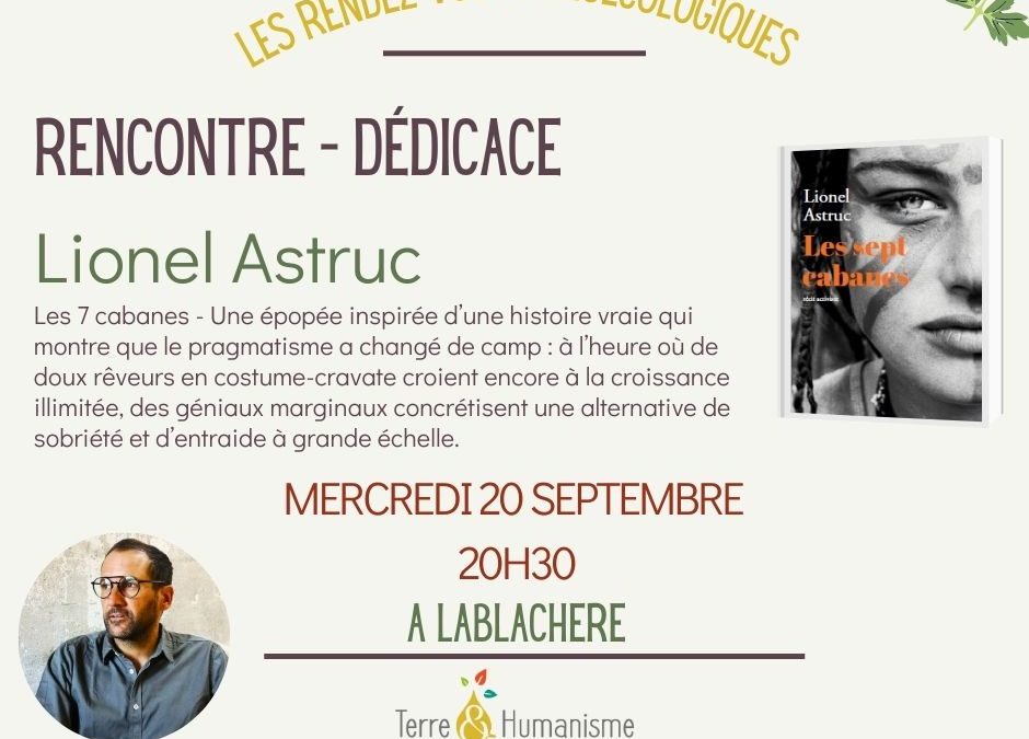 RDV Agroécologique : 20 septembre à 20h30 – Lionel Astruc