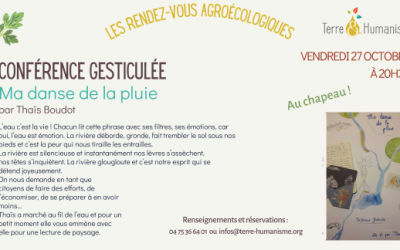 RDV Agroécologique 27 octobre : Conférence gesticulée « Ma danse de la pluie »