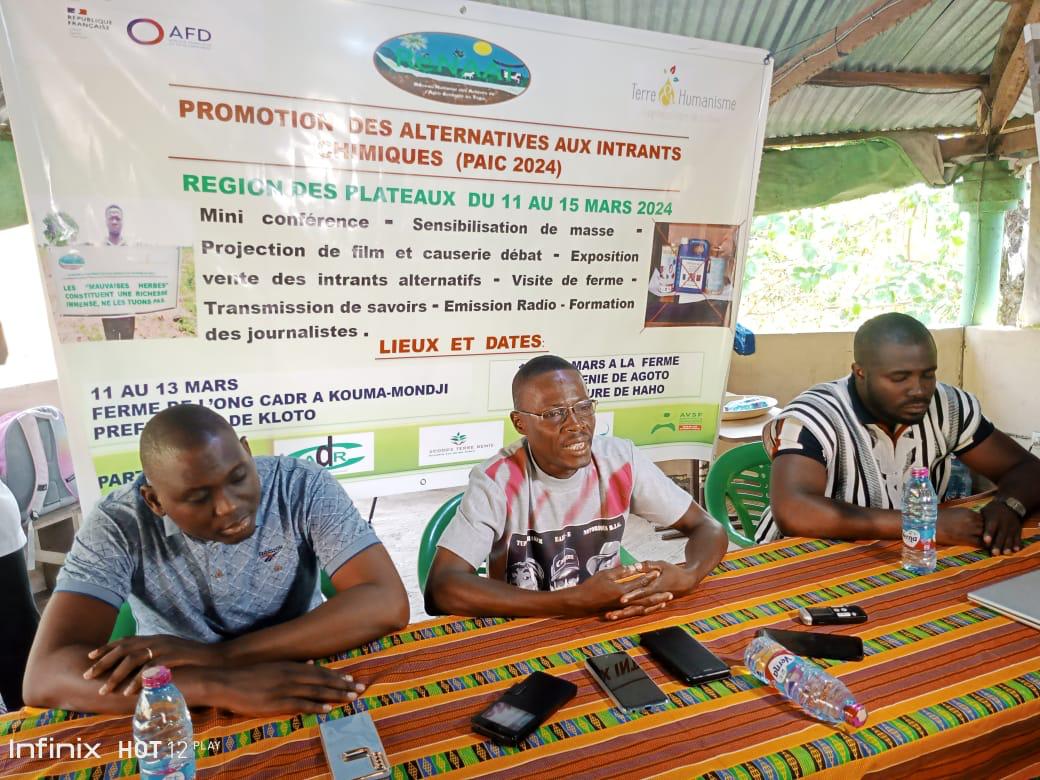 Pour une agriculture plus écologique, le Rénaat organise 5 jours dédiés à la promotion des alternatives aux intrants chimiques