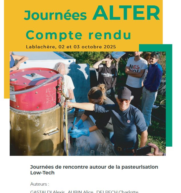 Journées Pasteurisation Low-Tech avec le CIRAD
