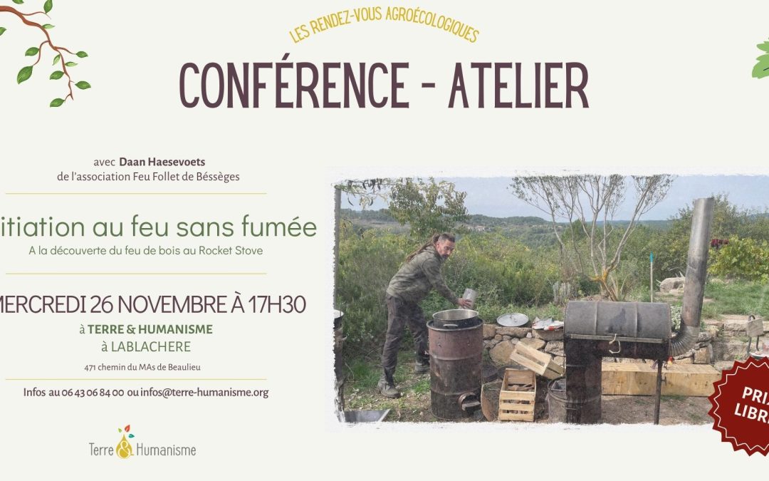 [CONFÉRENCE ATELIER] Initiation au feu sans fumée